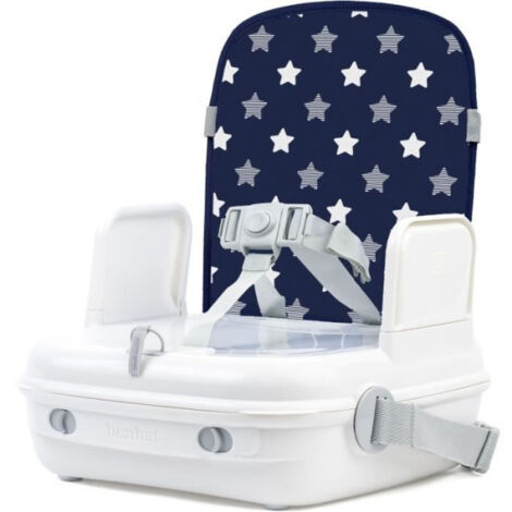 Rehausseur  bébé pour table a manger - BENBAT - Portable et lavable - Facile a plier - Harnais de sécurité réglable - Marin