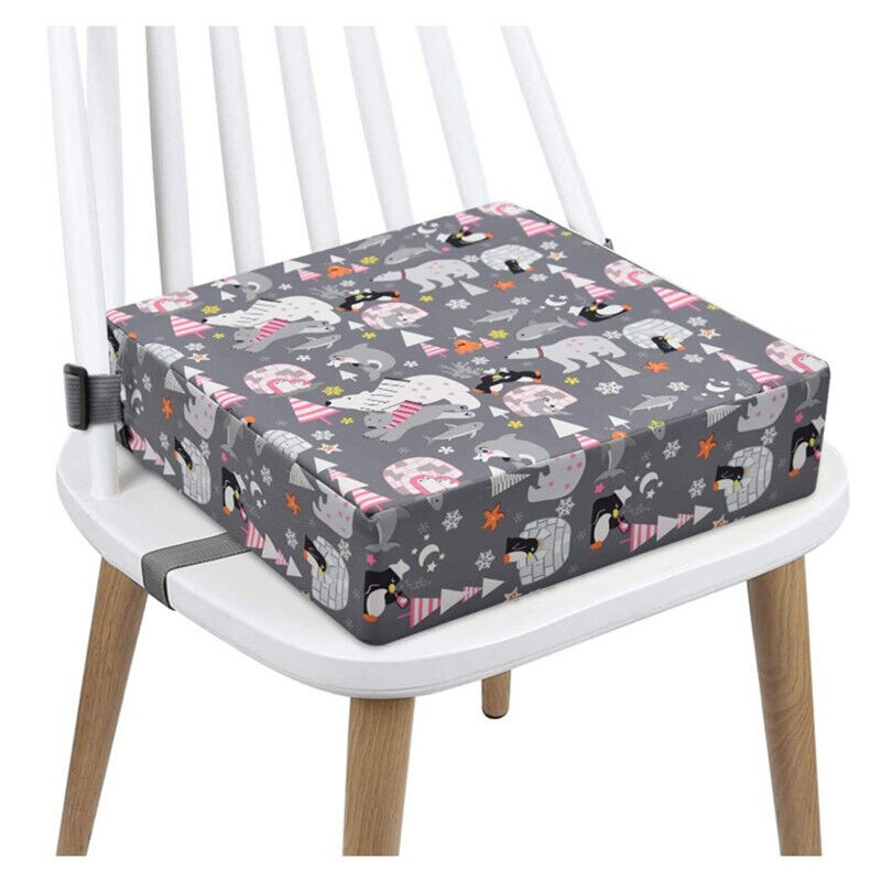 Rehausseur chaise enfant 33x33x8 cm - Coussin réhausseurs chaises haute pour enfants voyage e maison Réhausseur en mousse avec taie d'oreiller