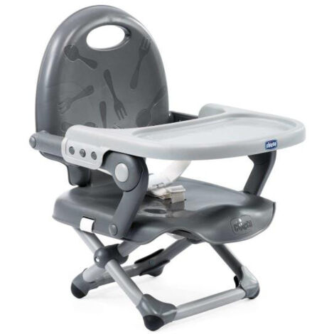 Rehausseur CHICCO  de table Pocket Snack dark grey