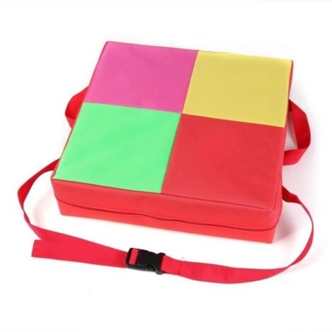 Rehausseur de Chaise Antidérapant en Tissu Oxford et éponge - Rouge - Enfant