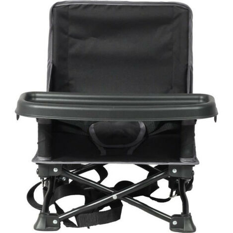Rehausseur  de chaise - BAMBISOL - 6/35 mois - Evolutif en chaise enfant 3/5 ans - Pliable - Noir