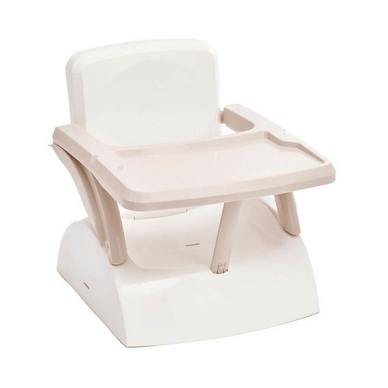 Thermobaby - Rehausseur de chaise enfant 2 en 1 yeehop - 6-18 mois - Harnais sécurité 3 points - Tablette amovible - Marron glac