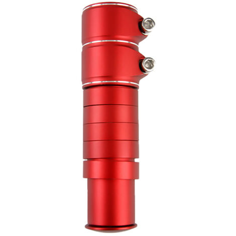 Rehausseur de guidon vélo en alliage d'aluminium, adaptateur de potence pour VTT et vélo de route, 13 cm rouge