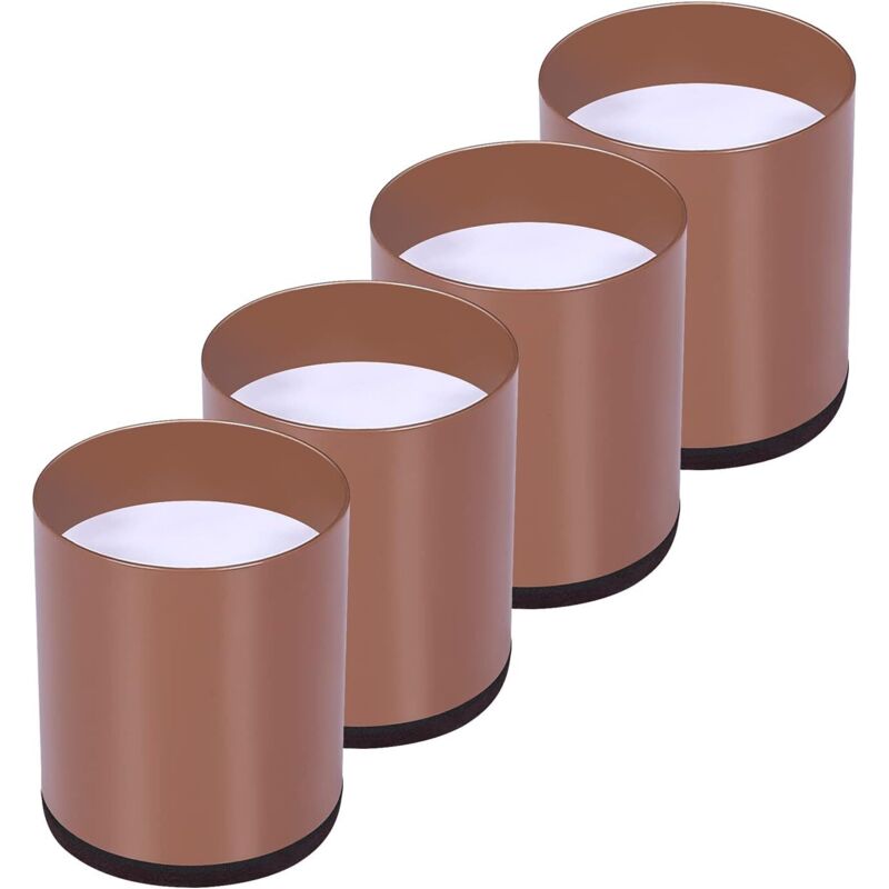 Rehausseur de pied de lit monobloc en acier au carbone (marron), rehausseur de meubles, augmente la hauteur de 5 cm, supporte jusqu'à 10 000 lb,