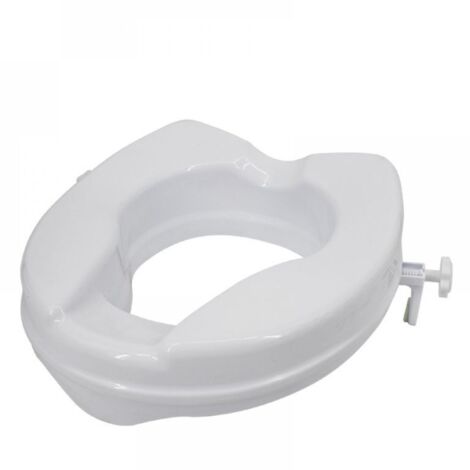 Réhausseur de siège de toilette, conception ergonomique, installation rapide et facile, facile à entretenir et à désinfecter, améliore la sécurité des toilettes, hauteur 6 cm, sans couvercle