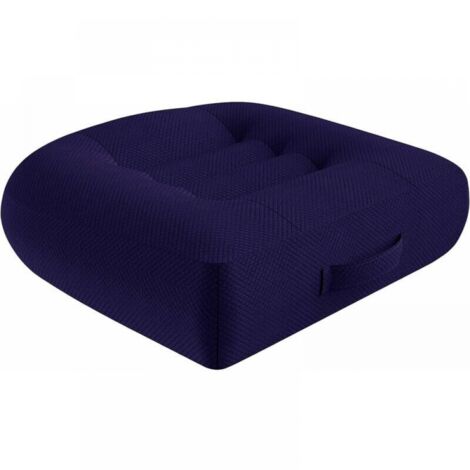 Rehausseur de siège de voiture pour adulte , Coussin orthopédique , 40 x 40 x12 cm , Ergonomique - Pour table à manger, chaises de fauteuil roulant/chaises de jardin/canapé - Bleu