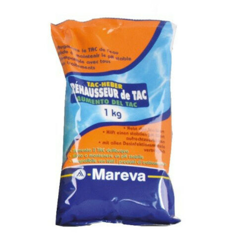 Rehausseur de TAC MAREVA poudre ecodose TAC Plus pour piscine - 1Kg - 020023U