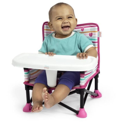 Rehausseur DISNEY BABY -MINNIE-  de chaise pliable, nomade, de voyage, Léger et facile a nettoyer, Sac de transport inclus