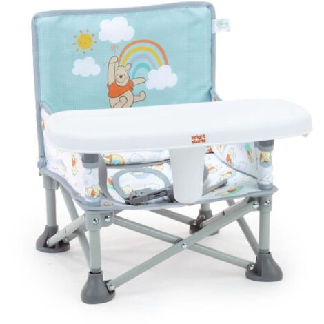 Rehausseur DISNEY BABY -WINNIE-  de chaise pliable, nomade, de voyage, Léger et facile a nettoyer, Sac de transport inclus