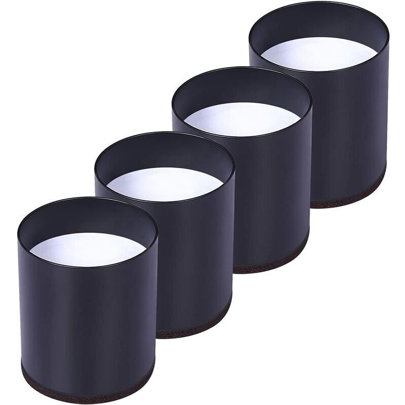 Rehausseur Pieds de Lit Lot de 4 Acier Carbone, Risers de Meubles Ajoutent Hauteur de 5CM, Supportent 10000 lbs, Rehausseurs de Table, Chaise ou