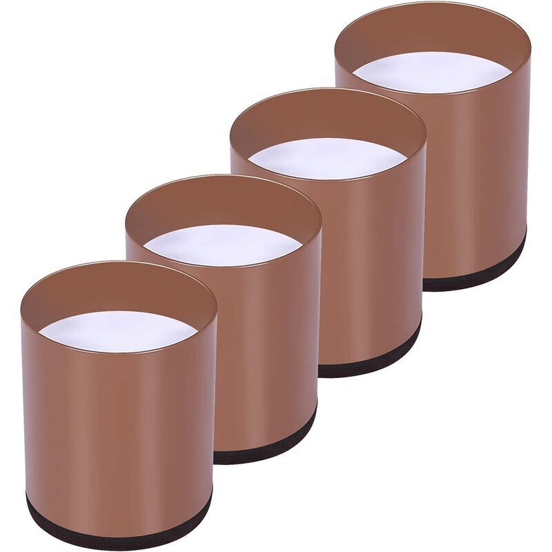 Rehausseur Pieds de Lit Lot de 4 Acier Carbone, Risers de Meubles Ajoutent Hauteur de 5CM, Supportent 10000 lbs, Rehausseurs de Table, Chaise ou