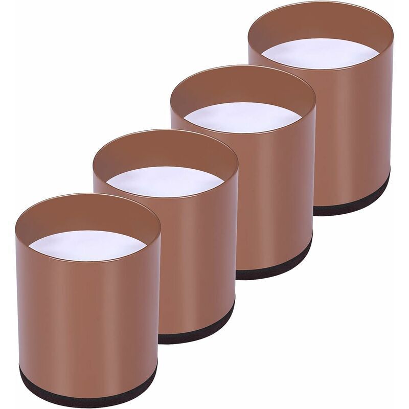 Rehausseur Pieds de Lit Lot de 4 ​Acier Carbone, Risers de Meubles Ajoutent Hauteur de 5CM,phe, Rehausseurs de Table, Chaise ou Canapé, Gain d’Espace