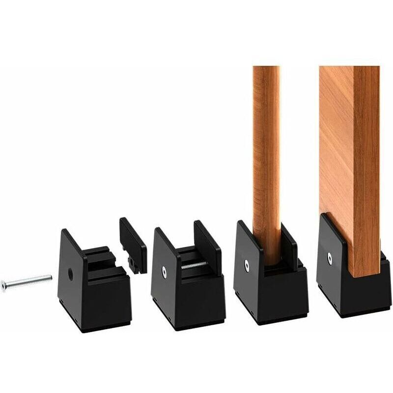 Rehausseur Pieds de Lit Reglable de 2 pouces, Rehausseurs de Meubles Robuste de 5 cm,Hauteur de Lit, Canapé, Bureau, Armoire