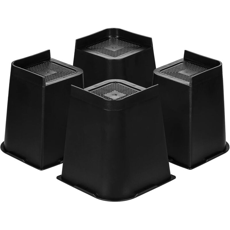 Rehausseur Pieds de Lit Rehausseur Meuble 15 CM, pour Pied de Table Lit Adulte Bureau Canapé (4 Pac)