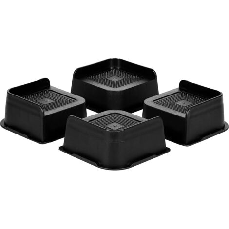 Rehausseur Pieds de Lit Rehausseur Meuble 5 CM, pour Pied de Table Lit Adulte Bureau Canapé (4 Pac)