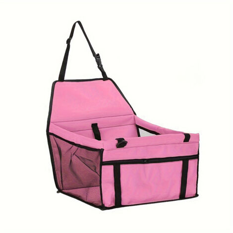 Rehausseur pour chiens et chats, sac de transport respirant pour animaux de compagnie, harnais de siège auto pour chiens et chats / Rose