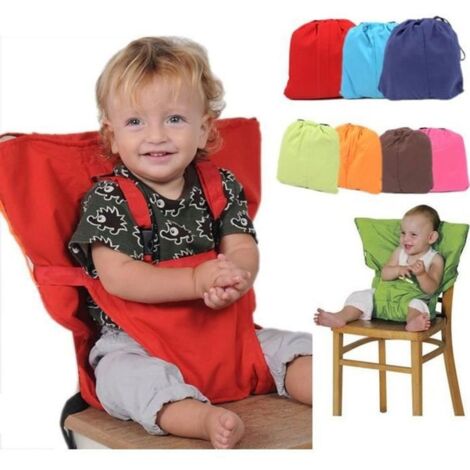 Réhausseur Siège de Table Bébé Enfant Pliable - Marque - Rouge - Polyester - Voyage