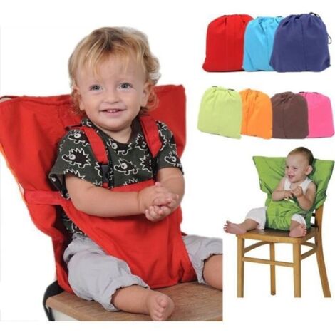 Réhausseur Siège de Table Bébé Enfant Pliable - Marque - Rouge - Polyester - Voyage