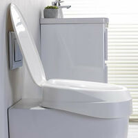 Rehausseur WC à serrer 10cm blanc - Réhausseur wc et cadre toilettes