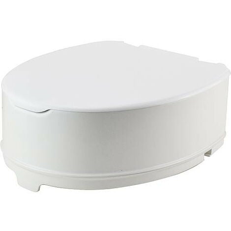 Rehausseur WC Elga avec abattant, en PP, blanc Hauteur 140mm