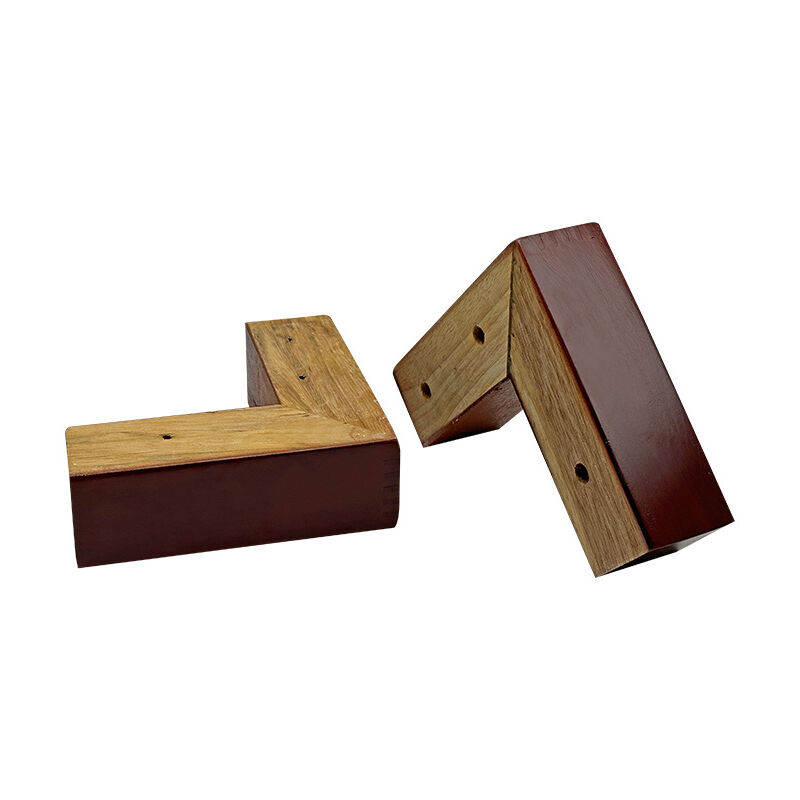 Rehausseurs de lit en bois 2 po. Pieds de canapé pour meubles Pieds de canapé en forme de L Pieds de commode Ensemble de 2