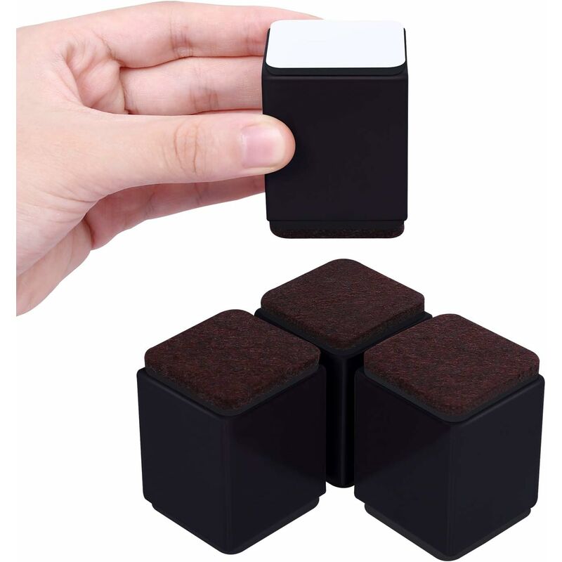 Fei Yu - Rehausseurs de Meubles-4 pièces- Noir