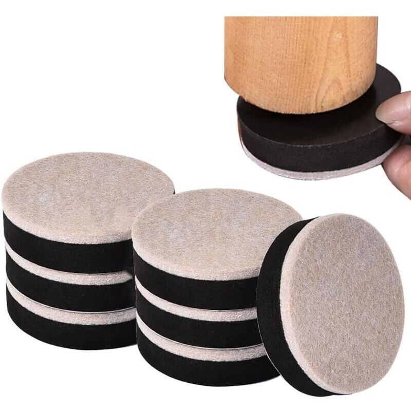Rehausseurs de Meubles Autocollants 10 Pièces Rehausseur Pieds de Lit et Meuble Réhausseur Pied de Table rehausseur de Lit Rond Rehausseur Pied de