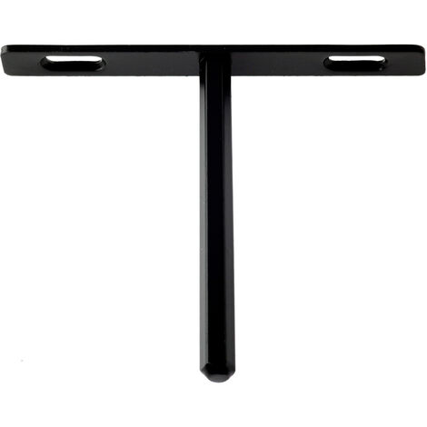 REI – Console pour étagère en acier blanc – Dimensions 120 x 14 x 100 mm – Système de fixation vissé – 1 unité