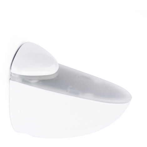 REI – Support réglable pour étagères en verre et bois – Zamac finition blanche – Pour étagères 3 à 22 mm – Dimensions 26x60x70 mm – Système de fixation vissé