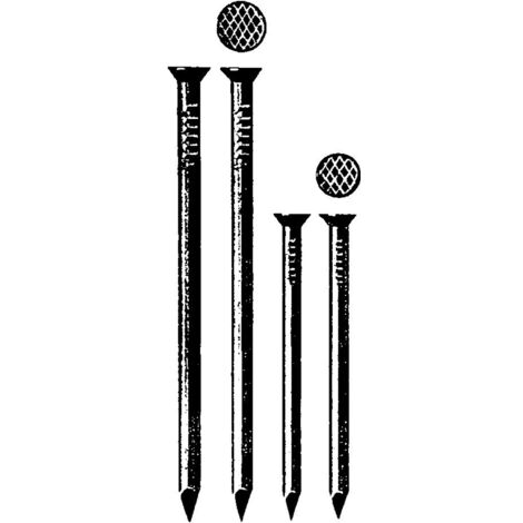 Reidl DIN 1151 Drahtstifte (Nägel) Senkkopf 1,6 x 30, Stahl blank, Paket 1 kg