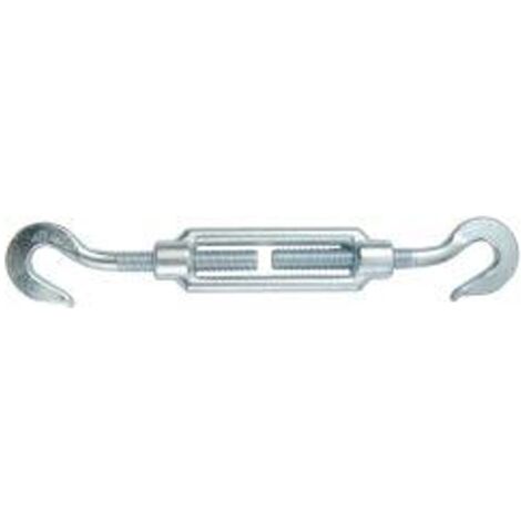 Reidl DIN 1480 Spannschloss M 12, geschmiedet, offene Form, Haken/Haken, 3.6 galv. verzinkt farblos