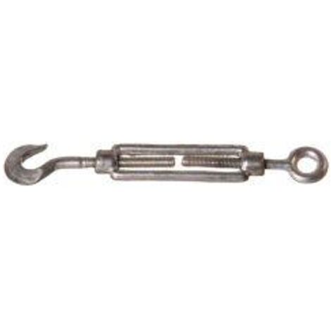 Reidl DIN 1480 Spannschloss M 14, geschmiedet, offene Form, Ring/Haken, 3.6 galv. verzinkt farblos