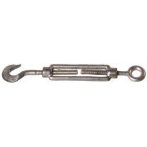 Reidl DIN 1480 Spannschloss M 16, geschmiedet, offene Form, Ring/Haken, 3.6 galv. verzinkt farblos
