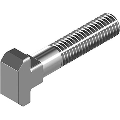 Reidl DIN 186 Hammerkopfschrauben M 20 x 200, Form B, langes Gewinde, mit Mutter, 4.6 blank