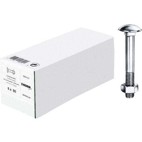 Reidl DIN 603 Flachrundschr. Vierkantansatz M 12 x 260 4.6 verzinkt, mit Mutter