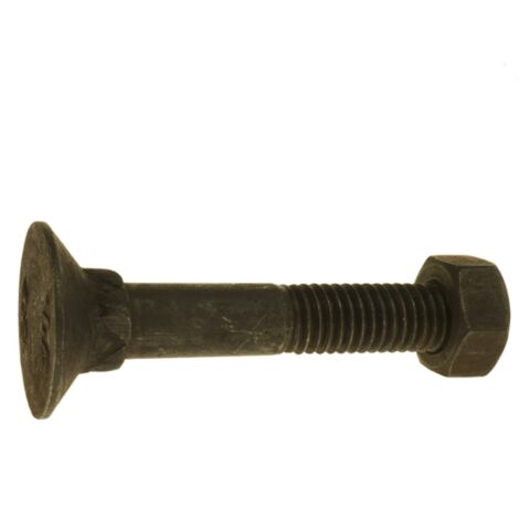Reidl DIN 605 Senkschraube M 10 x 60, hoher Vierkantsatz, 4.6 blank