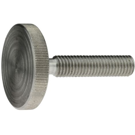 Reidl DIN 653 Rändelschrauben, niedrige Form M 10 x 20, Stahl blank