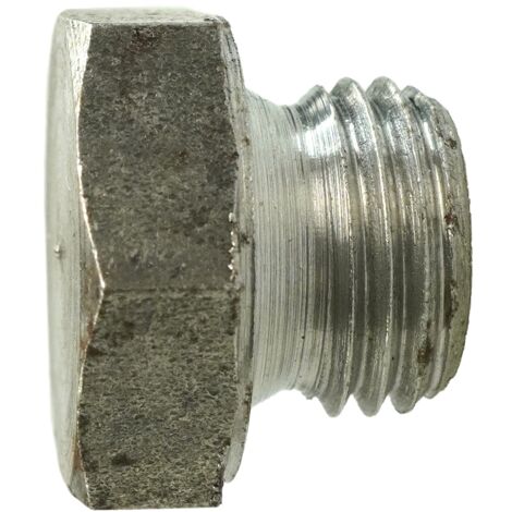 Reidl DIN 7604 Verschlussschrauben mit Außensechskant M 52 x 23, Stahl blank, mit Bund, kurz
