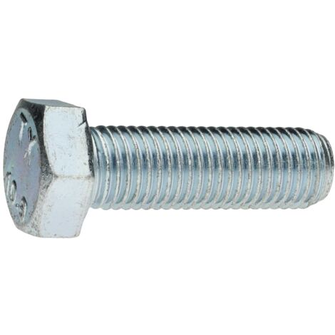 Reidl DIN 933 Sechskantschraube mit Gewinde bis Kopf M 16 x 75, 10.9 verzinkt farblos