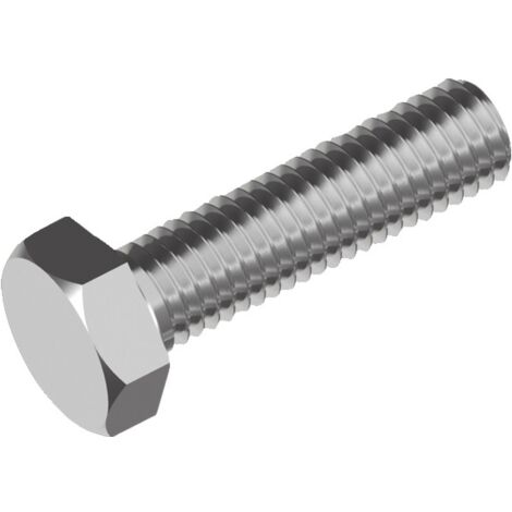 Reidl DIN 933 Sechskantschraube mit Gewinde bis Kopf M 27 x 60 A2 blank
