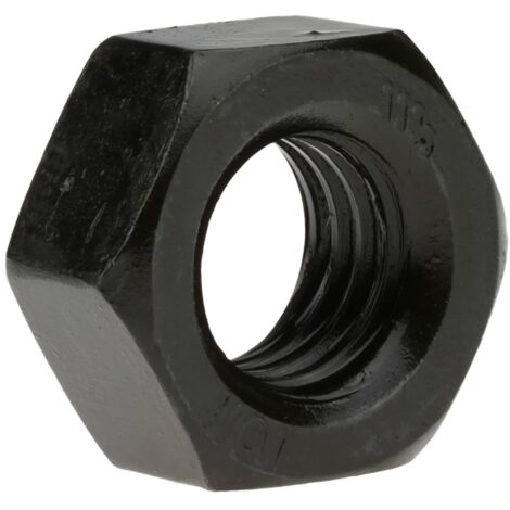Reidl DIN 934 Sechskantmuttern, M 45,  geschwärzt, 76,95 mm