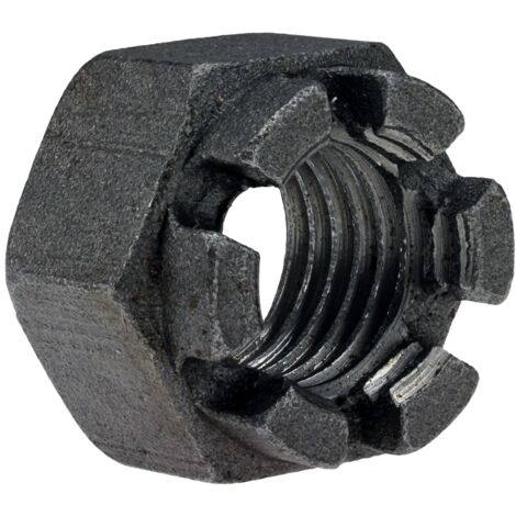 Reidl DIN 935 Kronenmuttern M 39, Stahl Klasse 8 blank