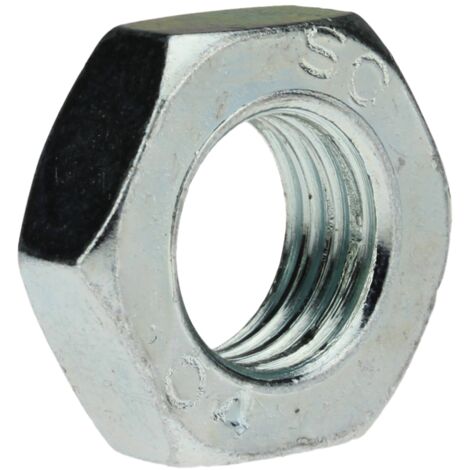 Reidl DIN 936 Sechskantmutter niedrige Form mit Fase, Feingewinde M 27x1,5 17 H galv. verzinkt farblos