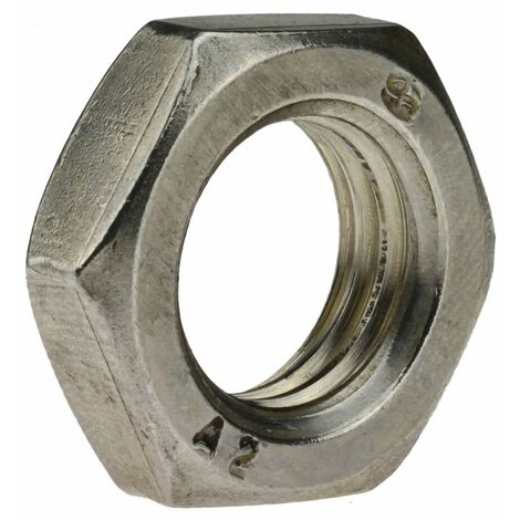 Reidl Sechskantmuttern niedrige Form M 12 x 1,5 mm DIN 936 14 H blank 1 Stück