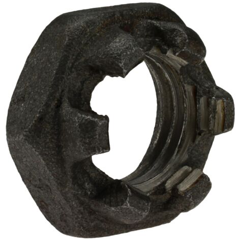Reidl DIN 937 Kronenmuttern, niedrige Form, M 18, 14 H blank