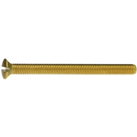 Reidl DIN 964 Linsensenkschraube mit Schlitz M 8 x 30, Messing blank