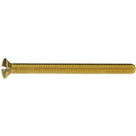 Reidl DIN 964 Linsensenkschraube mit Schlitz M 8 x 60, Messing blank
