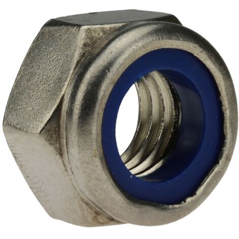 Reidl DIN 985 Sechskantmuttern mit Klemmteil, M 24,  A4 blank, niedrige Form