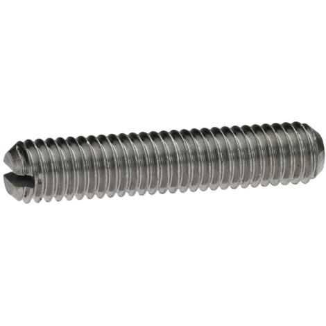 Reidl ISO 4766 Gewindestifte M10x80, mit Schlitz/Kegelkuppe, 14H blank
