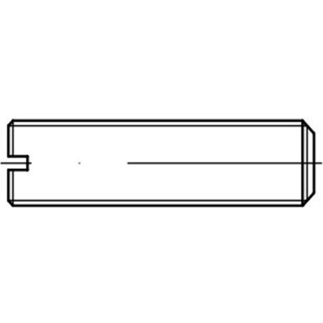 Reidl ISO 4766 Gewindestifte M8x50, mit Schlitz/Kegelkuppe, Messing blank